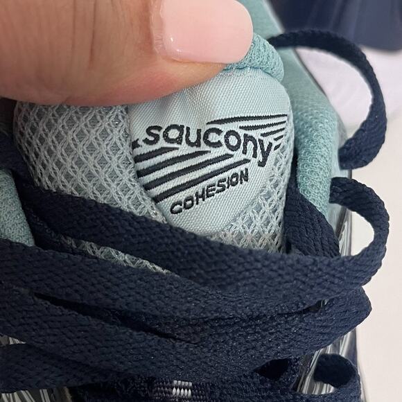Saucony Cohesion 14 Womens Sneakers Size 7 Blue Athletic Running Training Gym - Picture 8 of 9